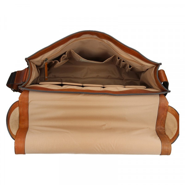 Luxusná pánska kožená taška Daag ALIVE 11 - hnedá