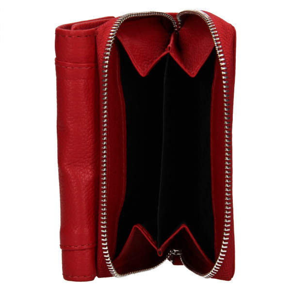 Dámska kožená peňaženka Lagen Liana - červená