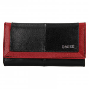 Dámska kožená peňaženka Lagen Heda - čierna