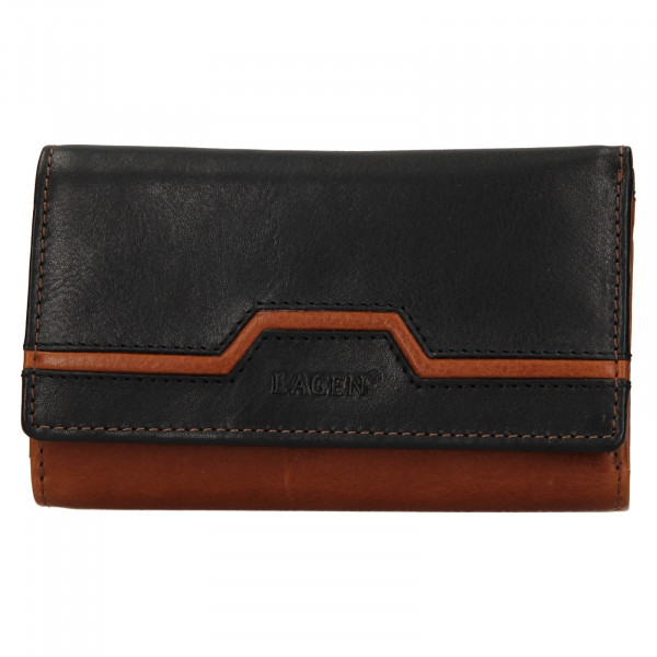 Dámska kožená peňaženka Lagen Kessea - čierna