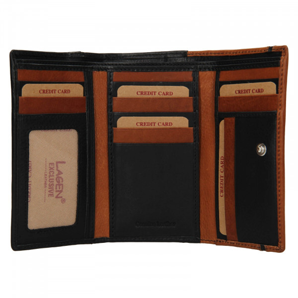 Dámska kožená peňaženka Lagen Kessea - hnedá