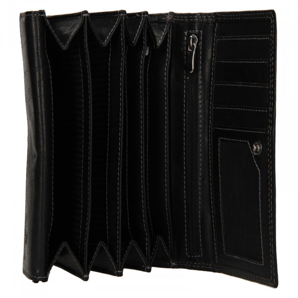 Dámska kožená peňaženka SendiDesign Ember - čierna