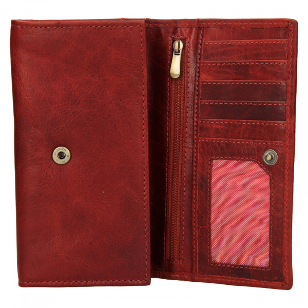 Dámska kožená peňaženka SendiDesign Dinta - červená