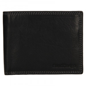 Pánska kožená peňaženka SendiDesign Citez - čierna