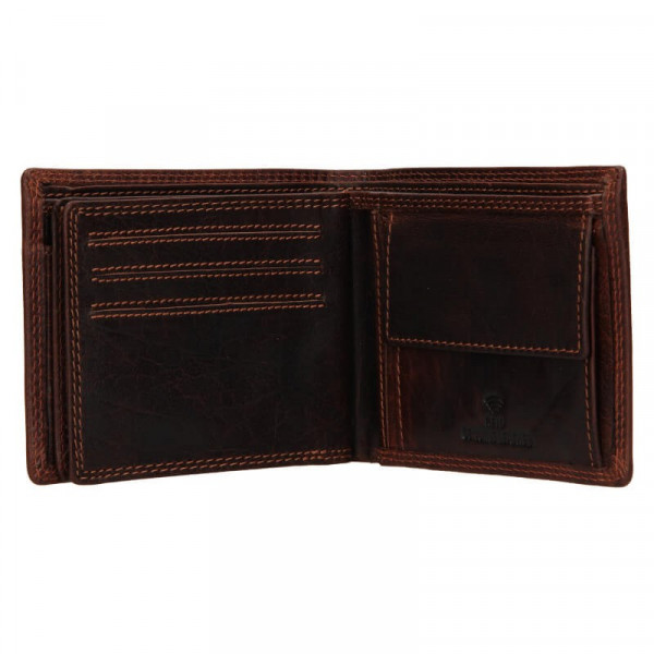 Pánska kožená peňaženka SendiDesign Citez - hnedá