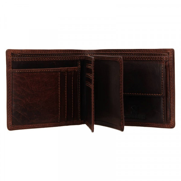Pánska kožená peňaženka SendiDesign Citez - hnedá