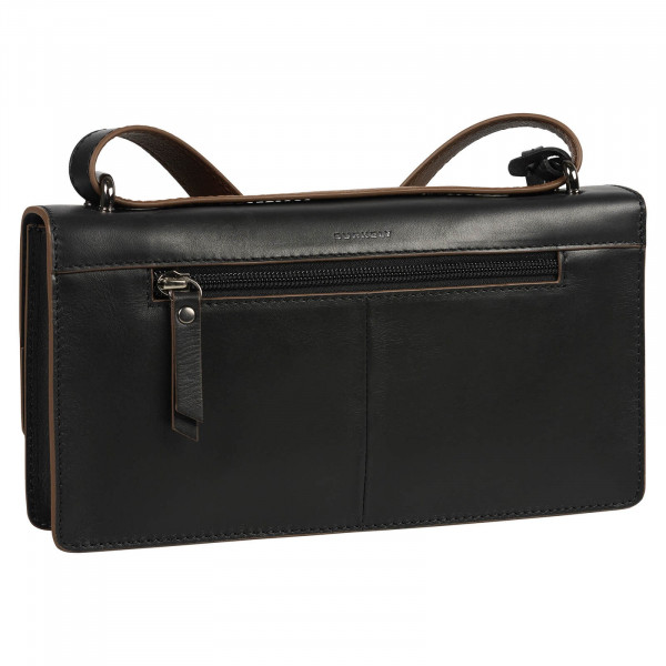 Dámska kožená peňaženko-kabelka Burkely Meghane - čierna