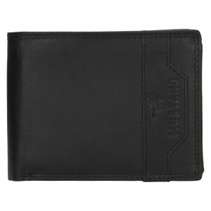Pánska kožená peňaženka Mustang Dorte - čierna
