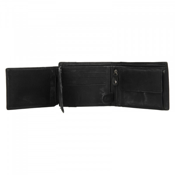Pánska kožená peňaženka Mustang Dorte - čierna