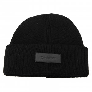Pánska zimná čiapka Calvin Klein Lemet - čierna