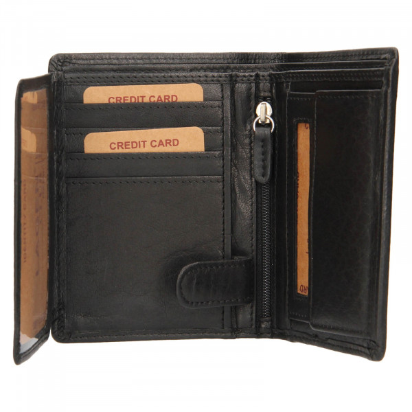 Pánska kožená peňaženka Lagen Marfen - čierna