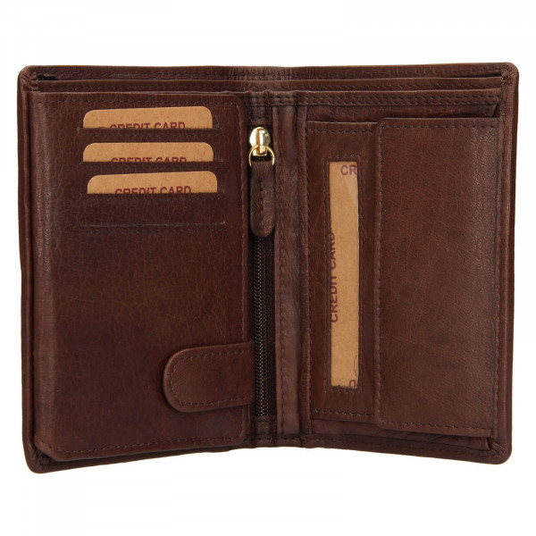 Pánska kožená peňaženka Lagen Marfen - hnedá
