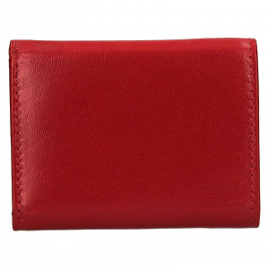 Dámska kožená slim peňaženka Lagen Déborah - červená