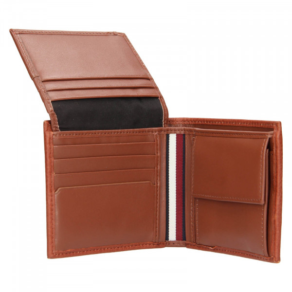 Pánska kožená peňaženka Tommy Hilfiger Almen - hnedá