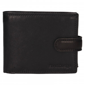 Pánska kožená peňaženka SendiDesign Chore - čierna