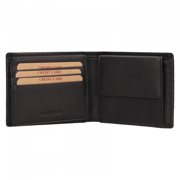 Pánska kožená peňaženka Lagen Dalibors - čierna