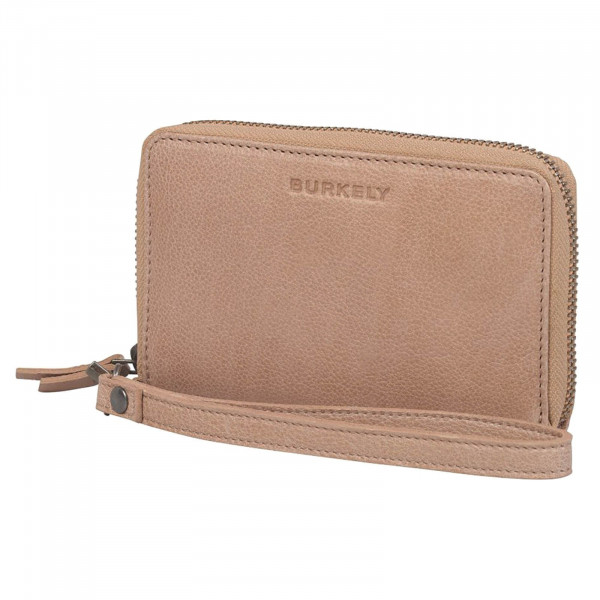 Dámska kožená peňaženka Burkely Wristlet - béžová