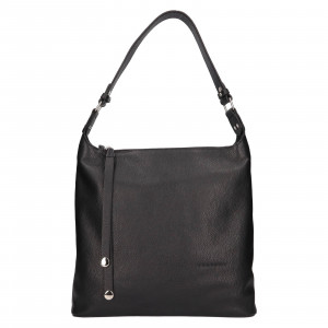 Dámska kožená kabelka Facebag Filonna - čierna