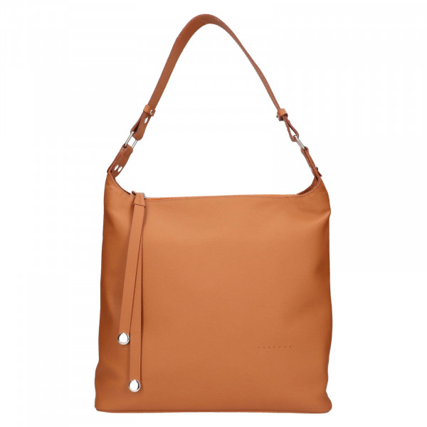 Dámska kožená kabelka Facebag Filonna - hnedá