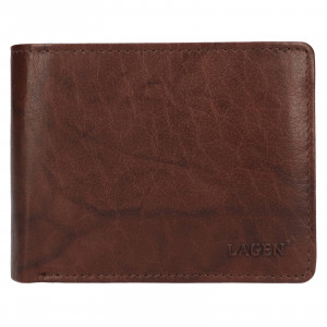Pánska kožená peňaženka Lagen Lenit - hnedá