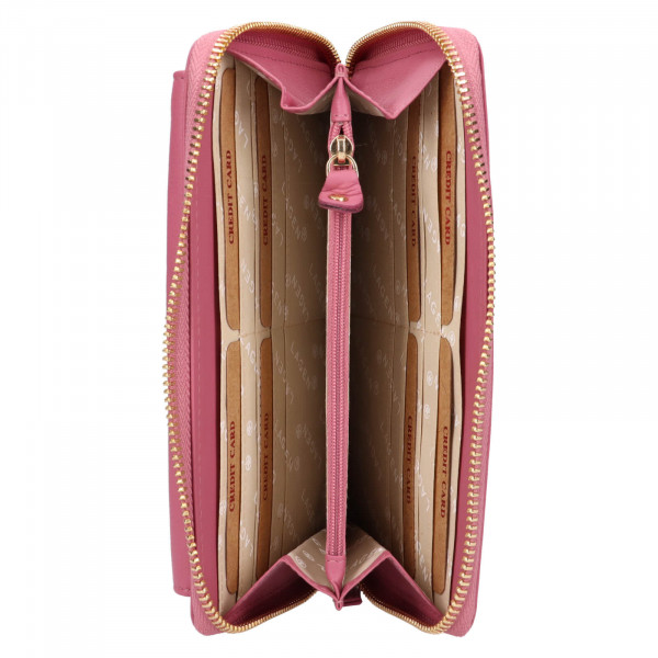 Dámska kožená peňaženko-kabelka Lagen Ghitaa - ružová