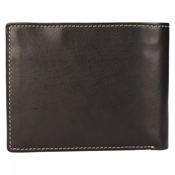 Pánska kožená peňaženka Lagen Koudy - čierno-hnedá