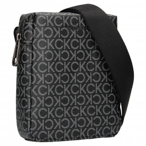 Pánska taška cez rameno Calvin Klein Diando - šedo-čierna