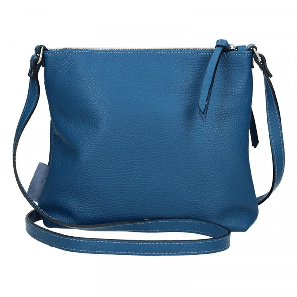 Dámska kožená kabelka Ripani Rafaela - modrá