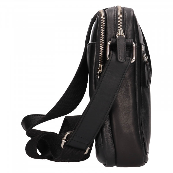 Pánská kožená taška přes rameno Lagen Dennis - čierna