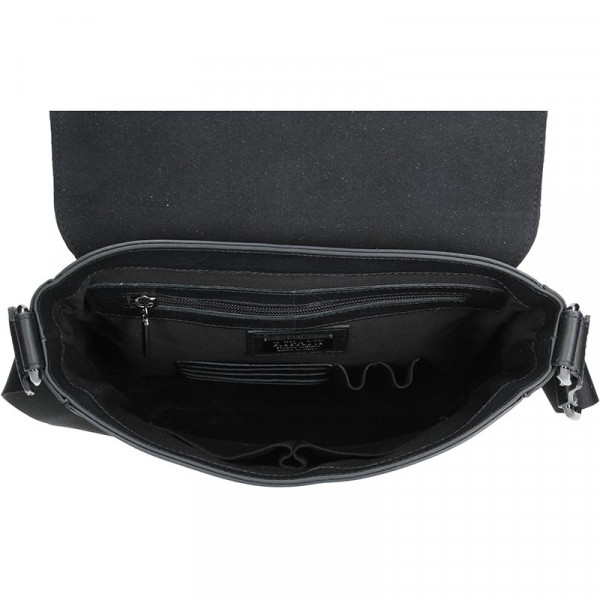Luxusní kožená pánská taška Ripani Saturn - černá