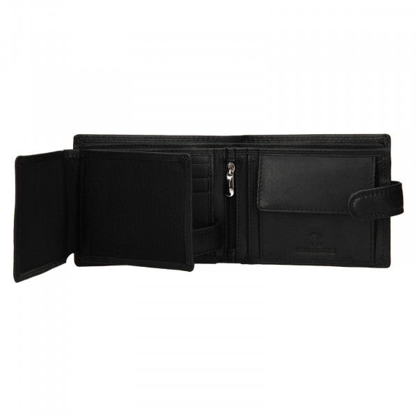 Pánska kožená peňaženka SendiDesign Perres - čierna