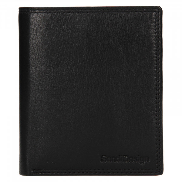 Pánska kožená peňaženka SendiDesign Netter - čierna