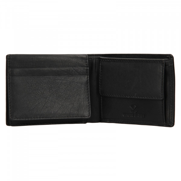 Pánska kožená peňaženka SendiDesign Studeo - čierna