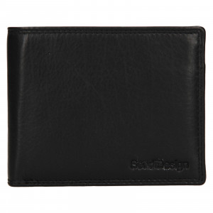Pánska kožená peňaženka SendiDesign Meteres - čierna