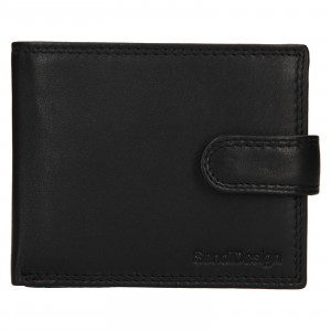 Pánska kožená peňaženka SendiDesign Trejb - čierna