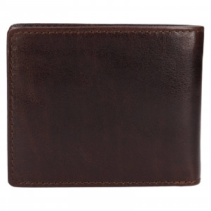 Pánska kožená peňaženka Lagen Palleto - tmavo hnedá