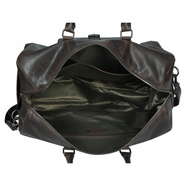 Pánska kožená cestovná taška Sparwell Ariss - čierna