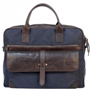 Pánska taška na notebook Sparwell Bredly - modro-hnedá