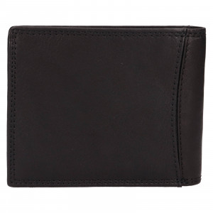 Pánska kožená peňaženka SendiDesign Lipse - čierna
