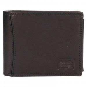 Pánska kožená peňaženka SendiDesign Lipse - čierna