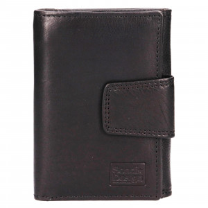 Pánska kožená peňaženka SendiDesign Trej - čierna