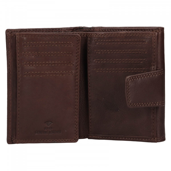 Pánska kožená peňaženka SendiDesign Trej - hnedá