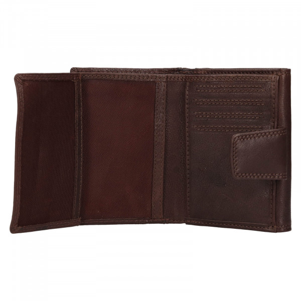Pánska kožená peňaženka SendiDesign Trej - hnedá