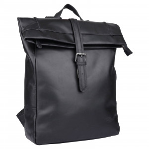 Kožený batoh Sparwell Amsterdam - čierna