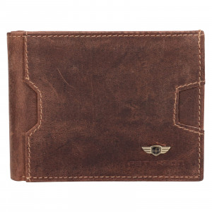 Pánska kožená peňaženka Peterson Filip - hnedá