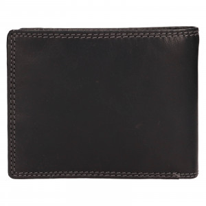 Pánska kožená peňaženka Peterson Marek - čierna