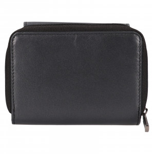 Malá dámska kožená peňaženka Lagen Spare - čierna