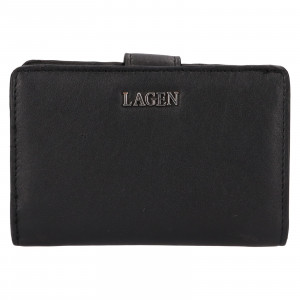 Malá dámska kožená peňaženka Lagen Tanits - čierna
