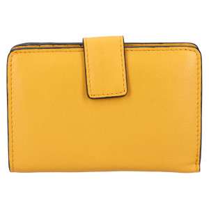 Malá dámska kožená peňaženka Lagen Tanits - žltá