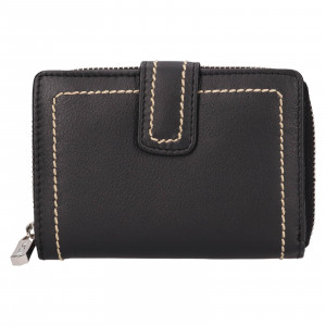Malá dámska kožená peňaženka Lagen Yola - čierna